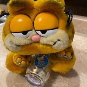 1978-1981 Dakin Garfield My Favorite Slippers Blue Pajamas Plush With Dakin Tag